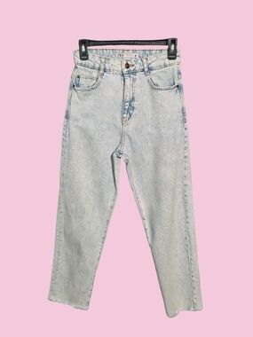 ZARA HIGH WAISTED DENIM PANTS